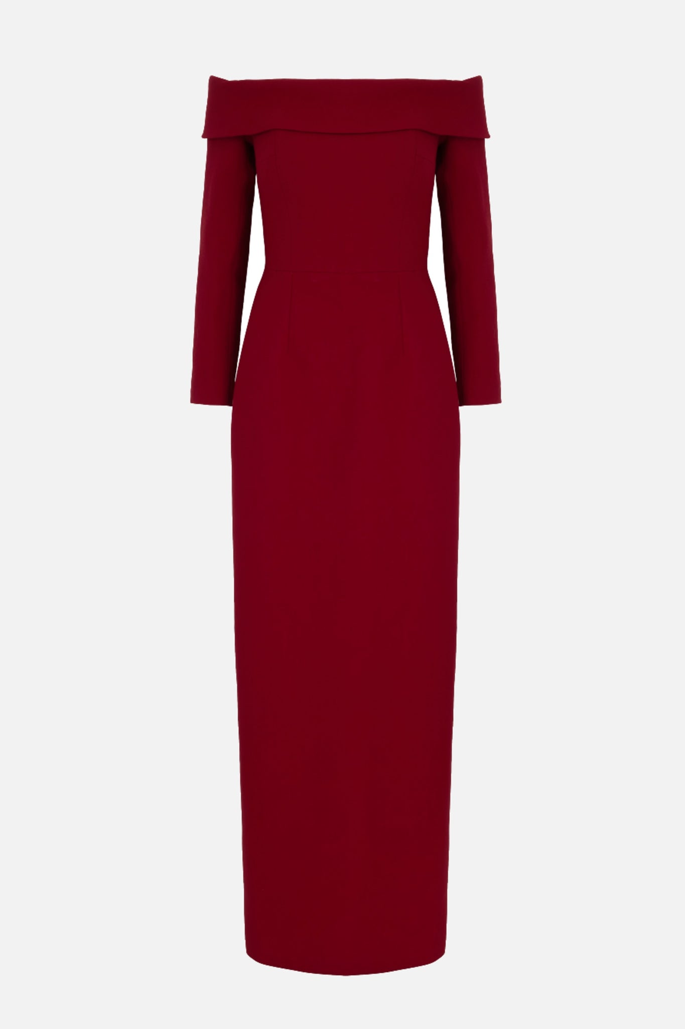 Nosrat Dress In Cherry Red Single Wool Crepe | Emilia Wickstead