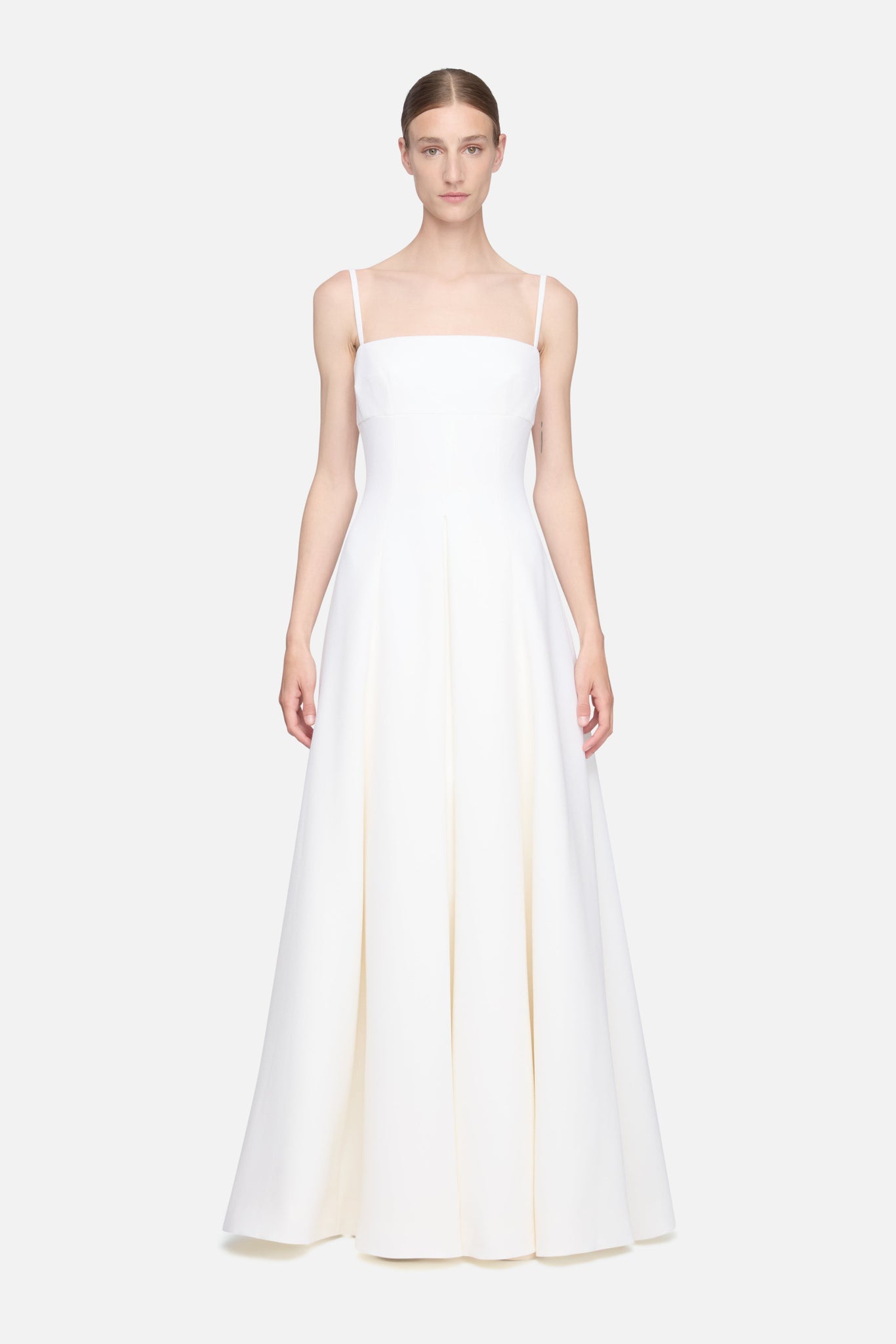 Emilia Wickstead - Oceana Dress - Ivory Single Wool Crepe