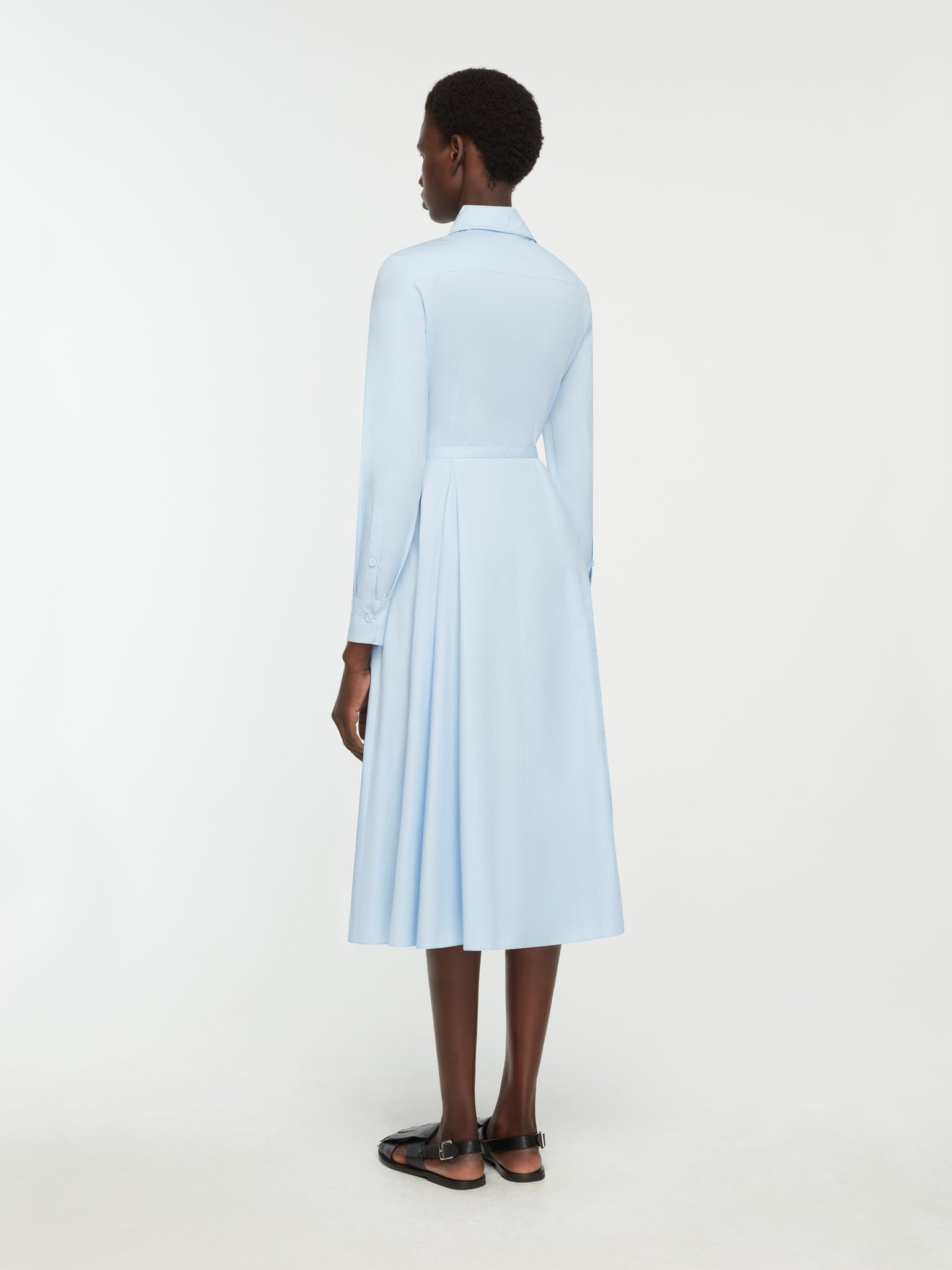 Emmalyna Dress In Blue Cotton
