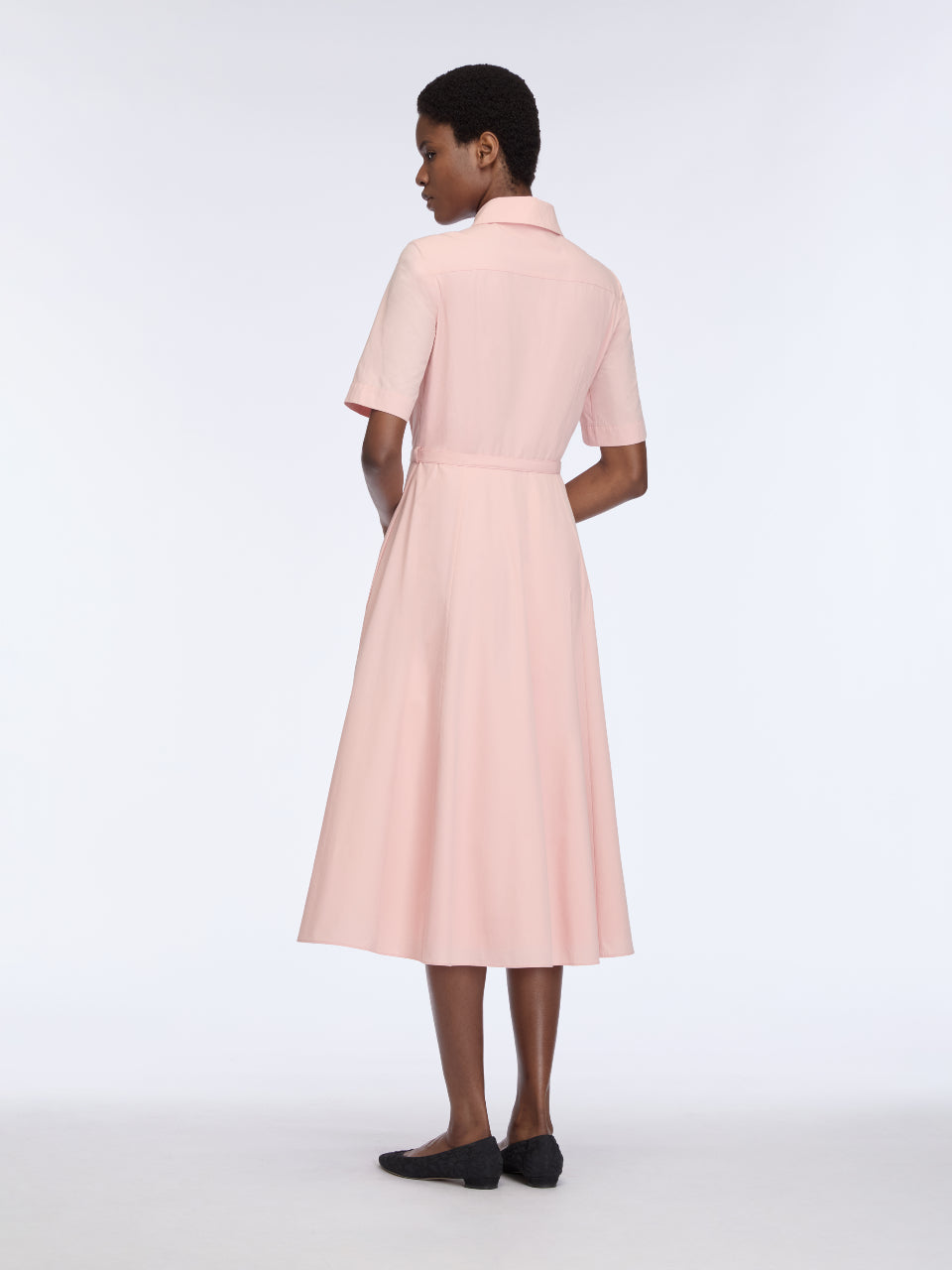 silk dress light pink Nude Silk Long Dress main image 0