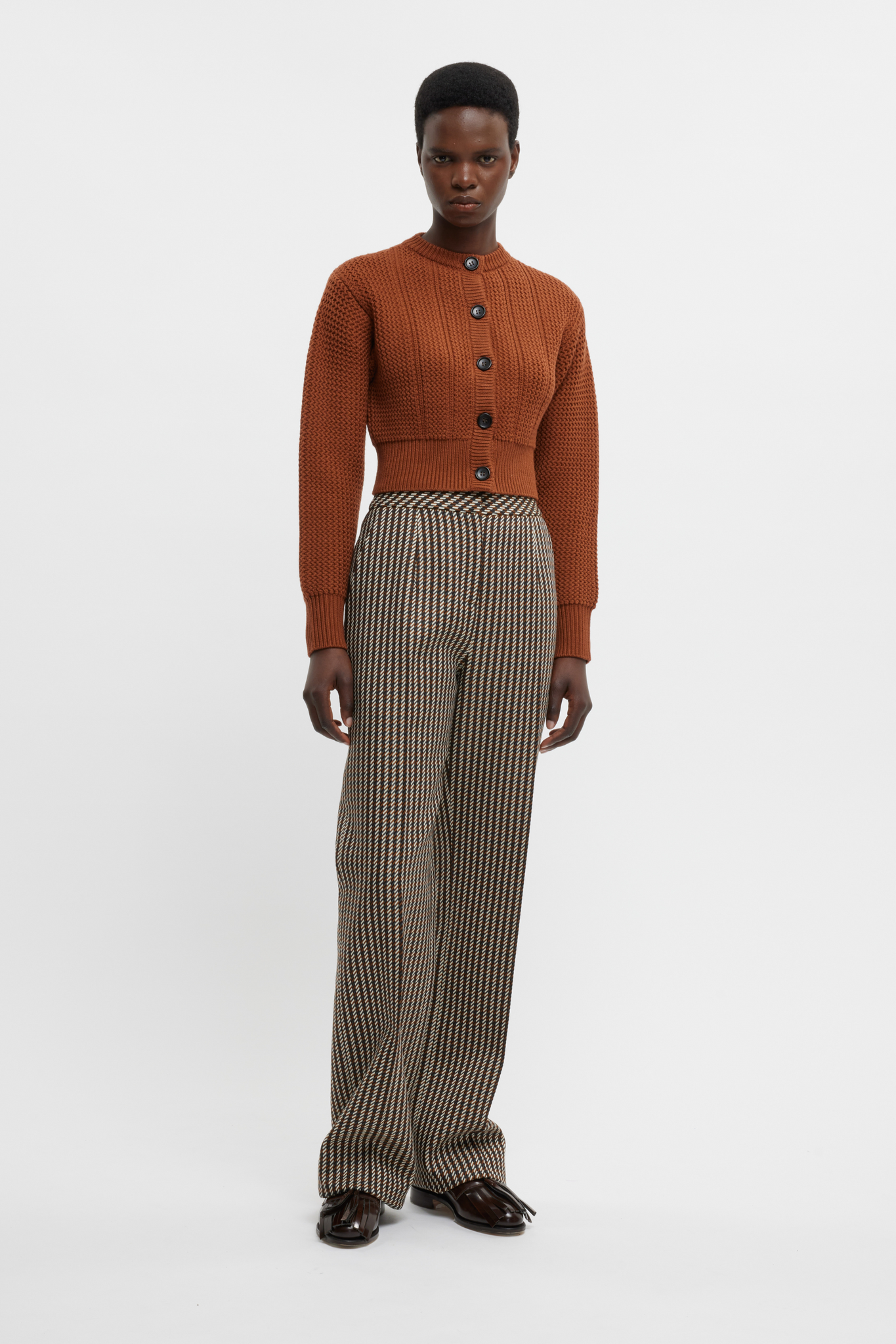 Albert Knit In Caramel Cashfeel | Emilia Wickstead