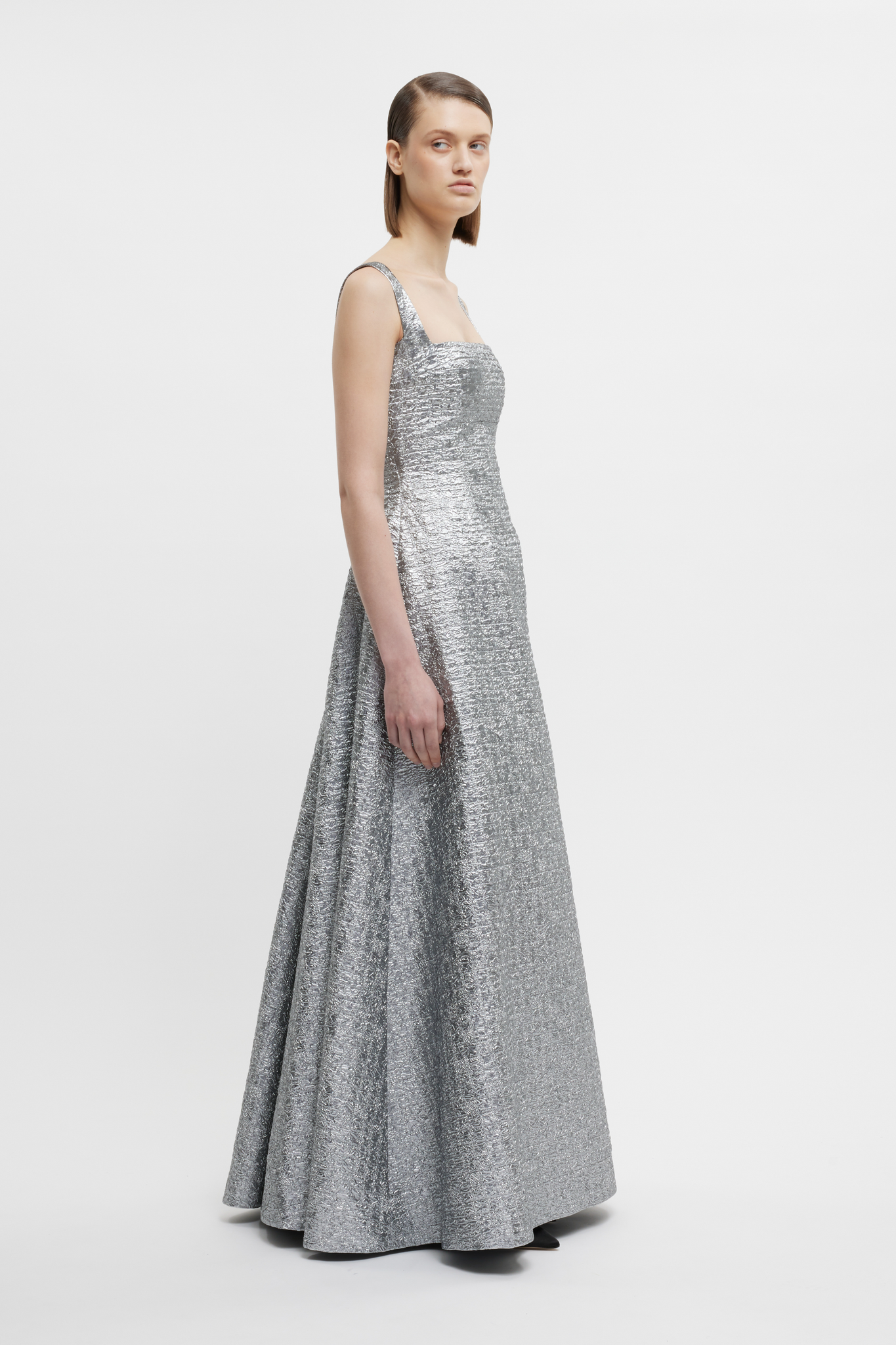 emilia wickstead silver dress Emilia Wickstead, Chaya sequined midi dress, Women, Silver, US 8, Dresses, Materialmix