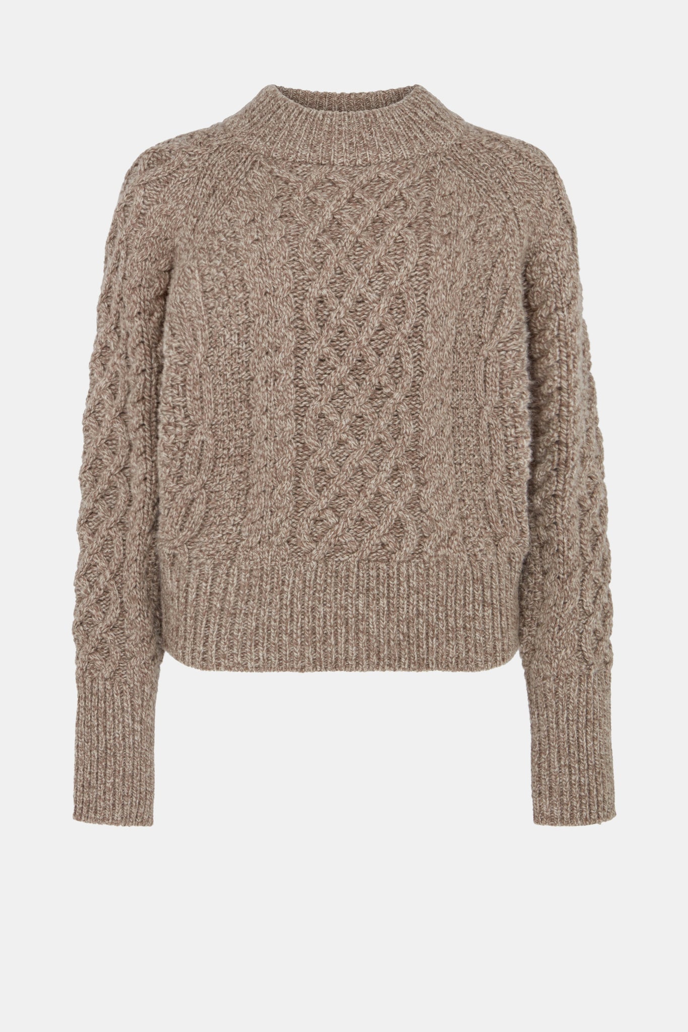 Emory Knit In Beige Mouline Melange