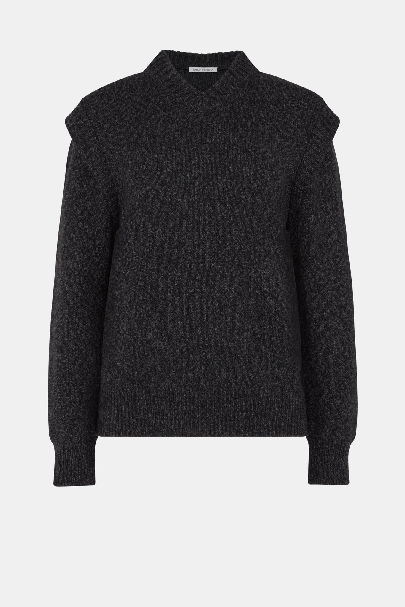 Kit Knit In Dark Grey Mouline Melange