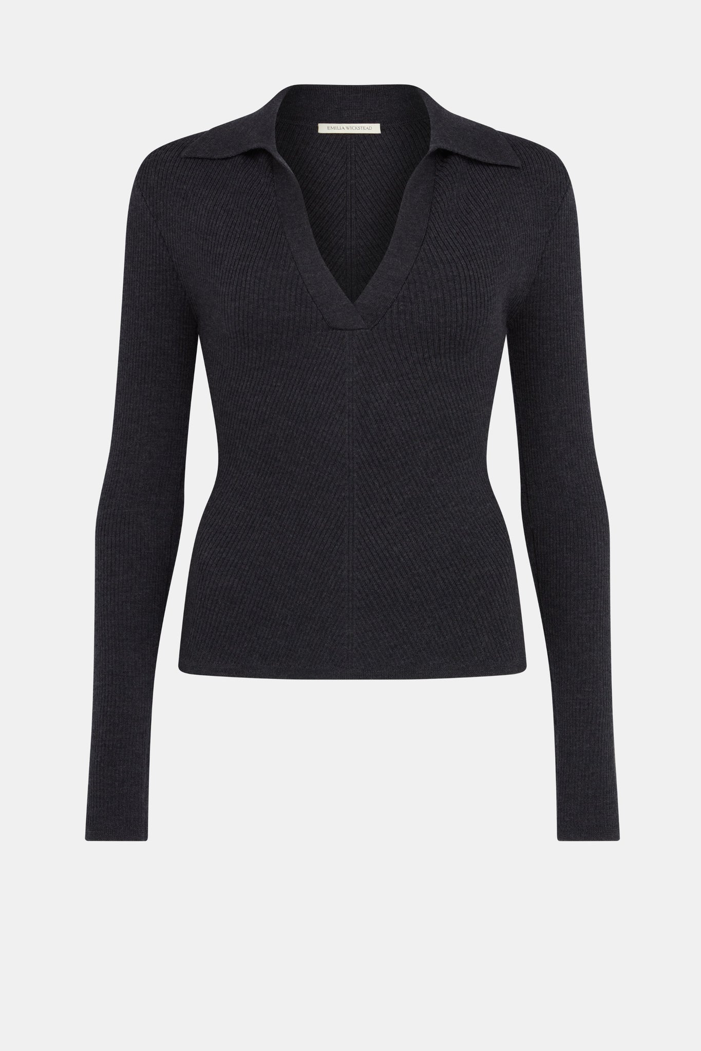 Austin Knit In Charcoal Grey Cashfeel