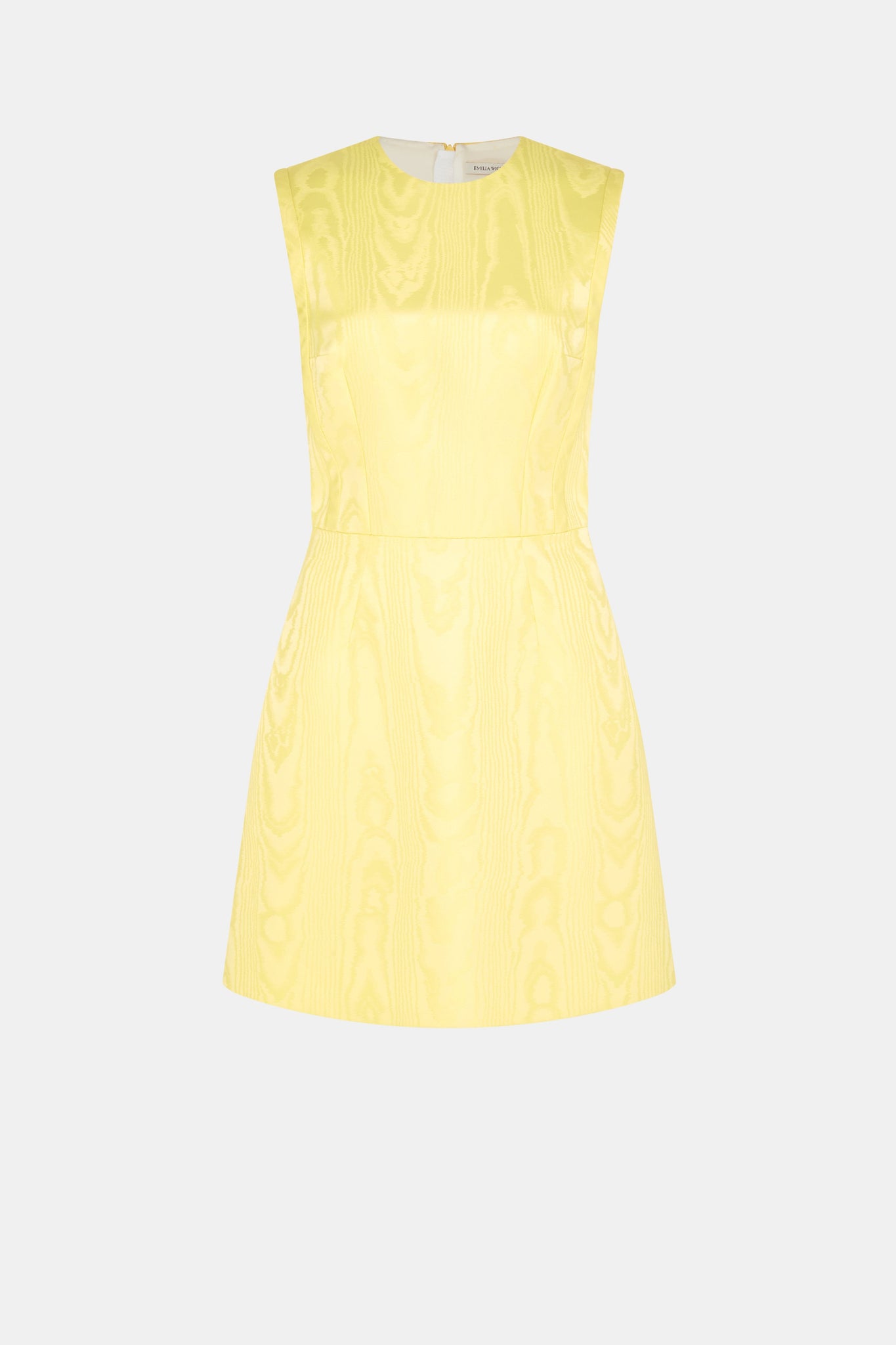 Neelam Dress In Lemon Moire Mikado