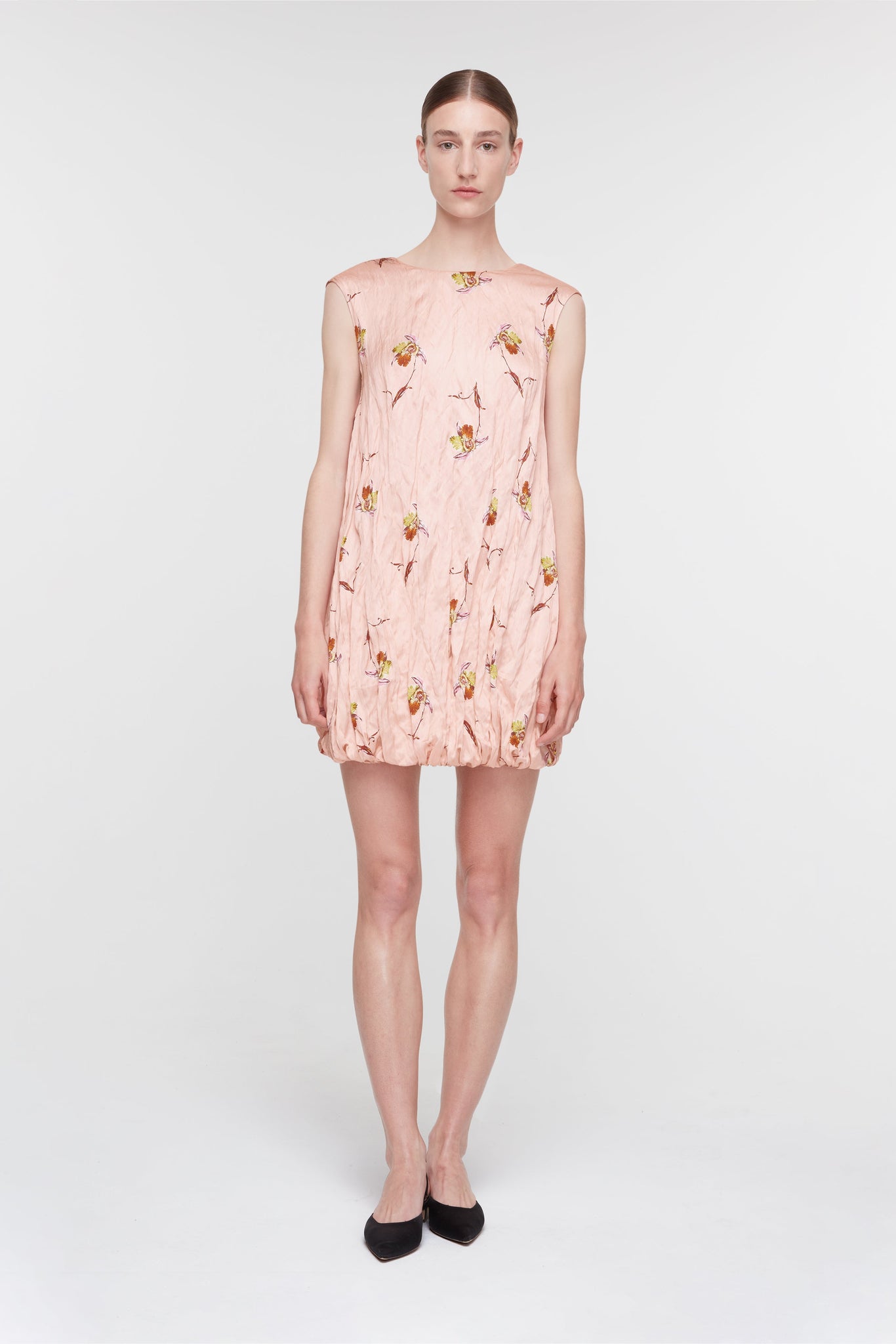Meave Dress in Pink Satin– Emilia Wickstead