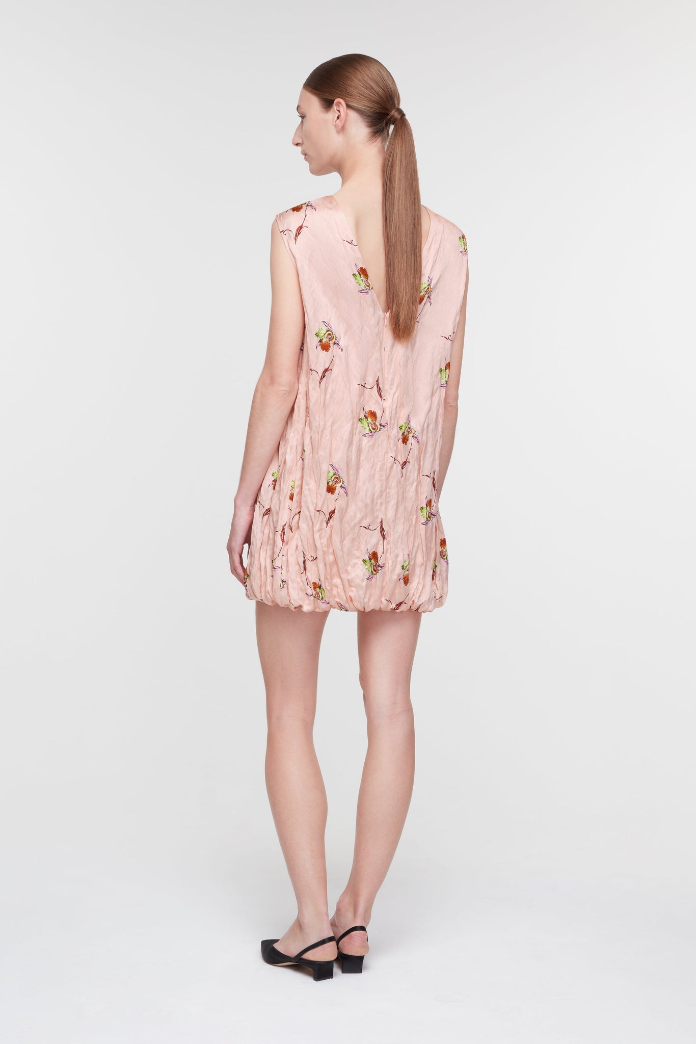 Meave Dress in Pink Satin– Emilia Wickstead