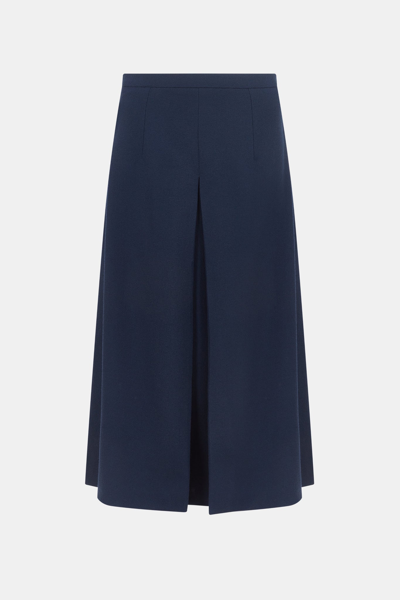 Sato Skirt in Navy Single Wool Crepe– Emilia Wickstead