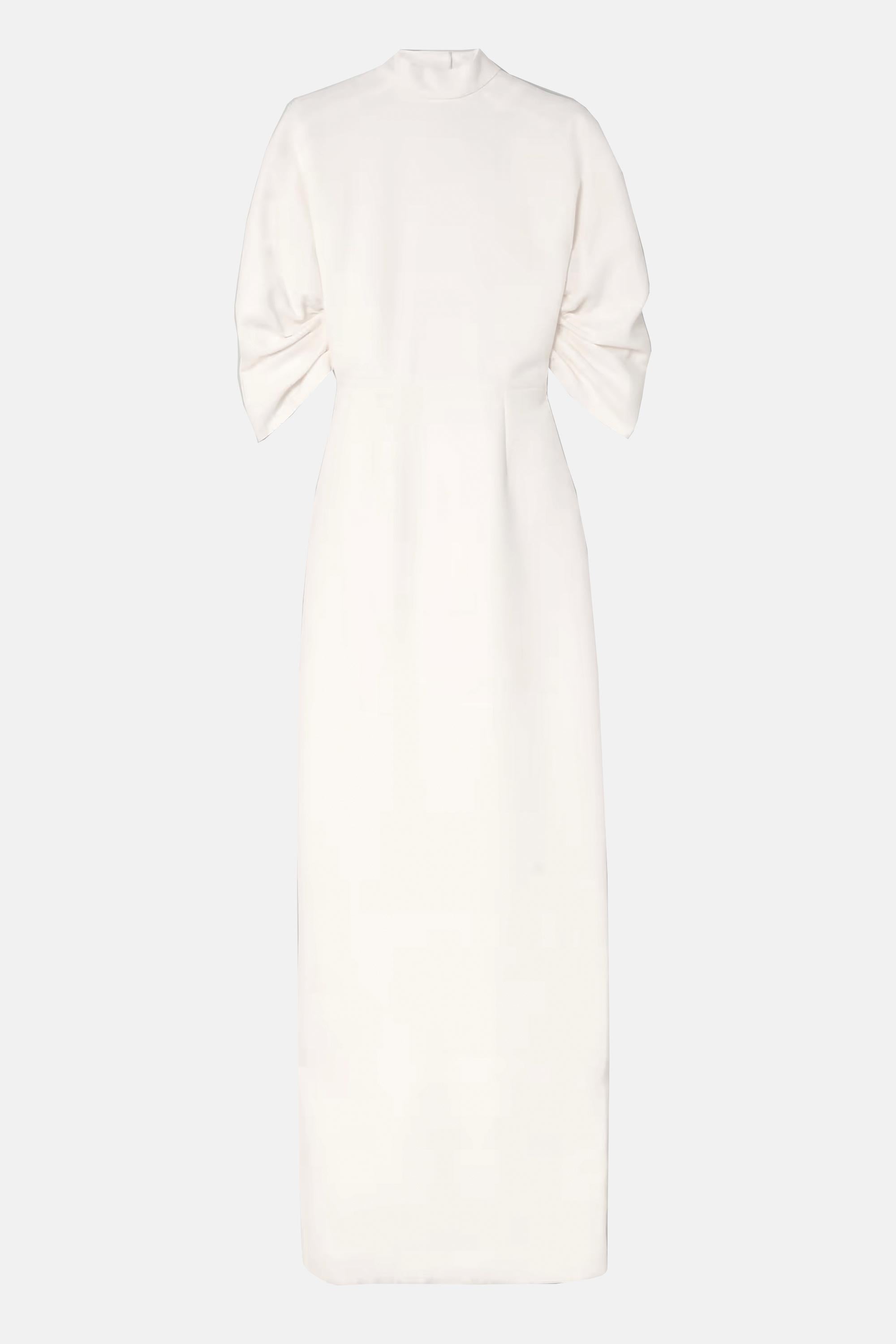 Sharonella Bridal Dress in Ivory Double Wool Crepe Robes de mariée The Wedding Explorer