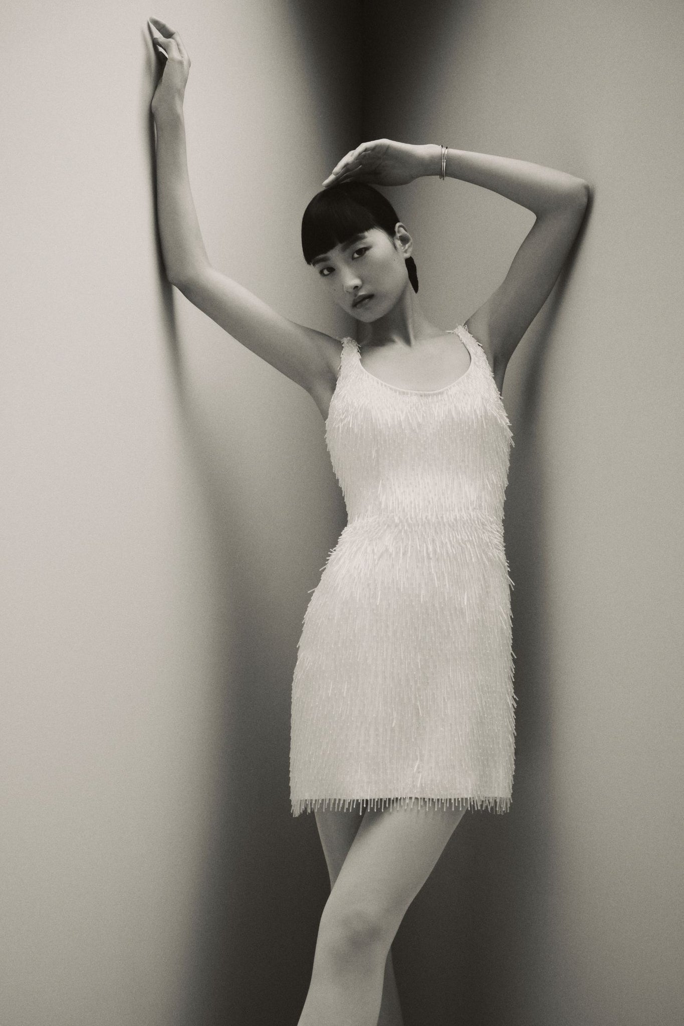 Fyre Bridal Dress in Embroidered Ivory Tassel | Emilia Wickstead