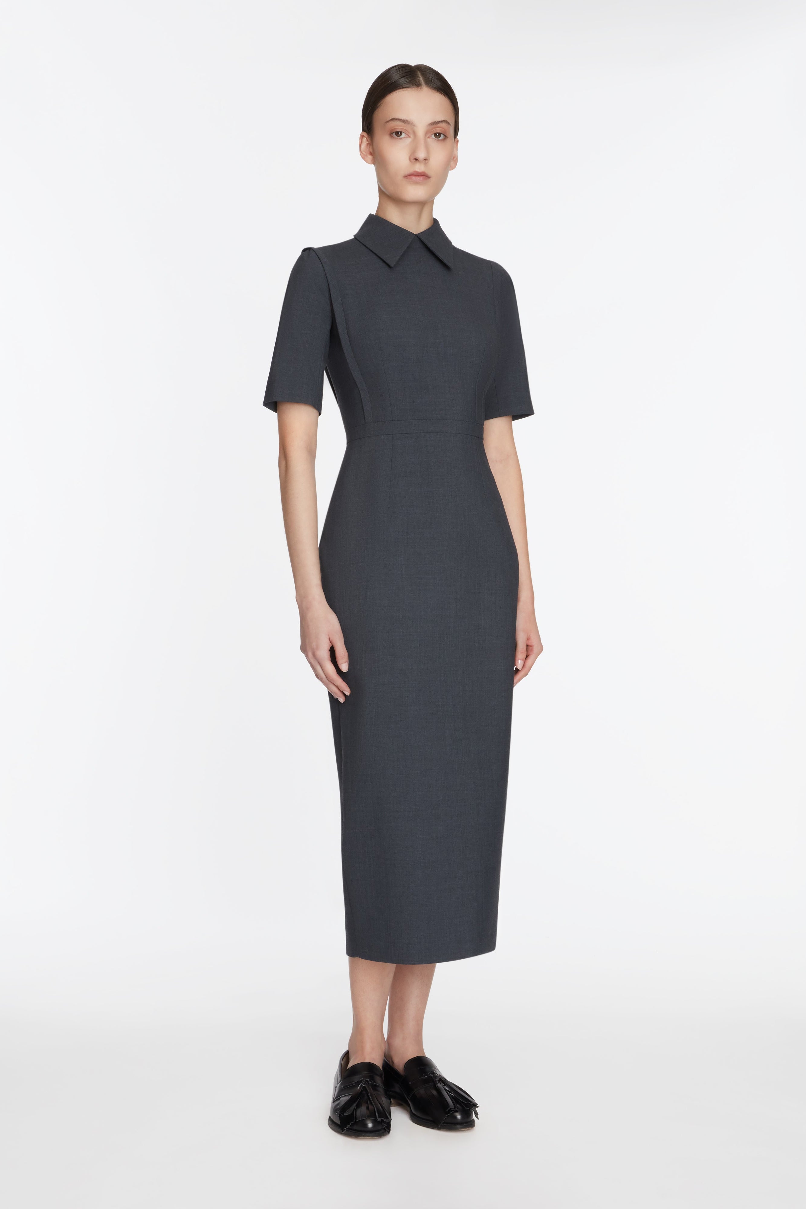 Valletta in Charcoal Summer Wool