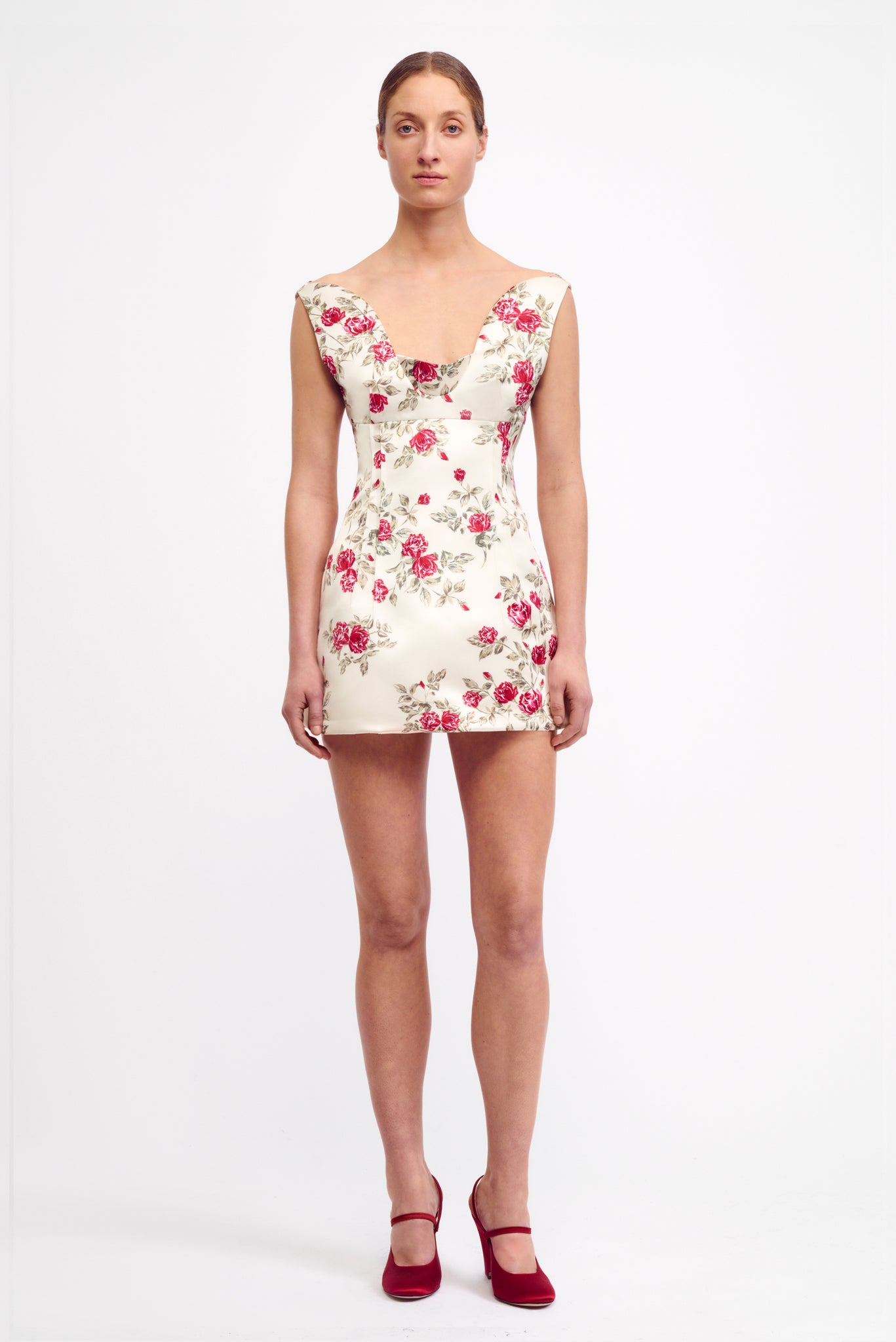 emilia wickstead salma duchesse-satin mini dress EMILIA WICKSTEAD Salma duchesse-satin mini dress