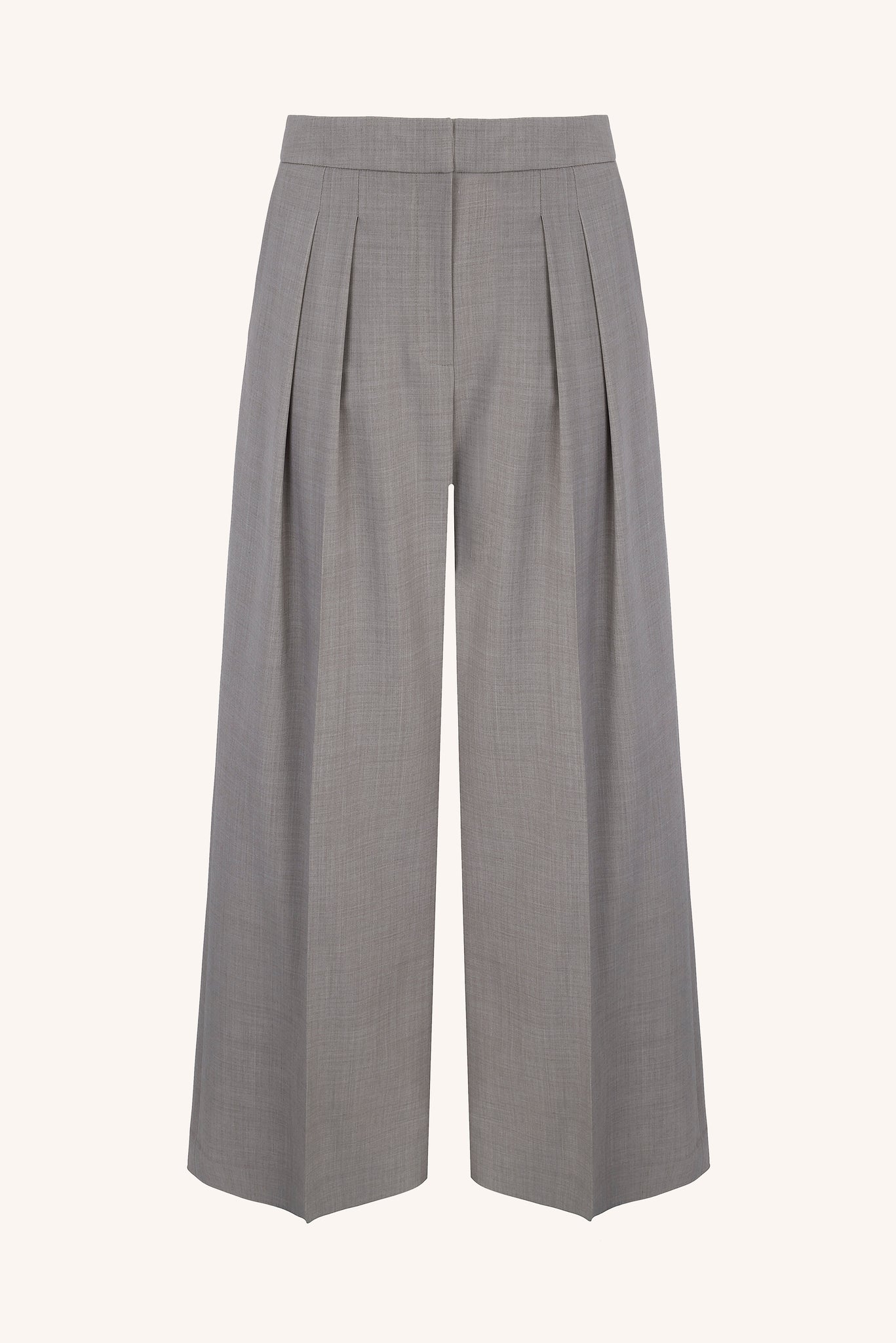Connie Trousers in Stone Summer Wool | Emilia Wickstead