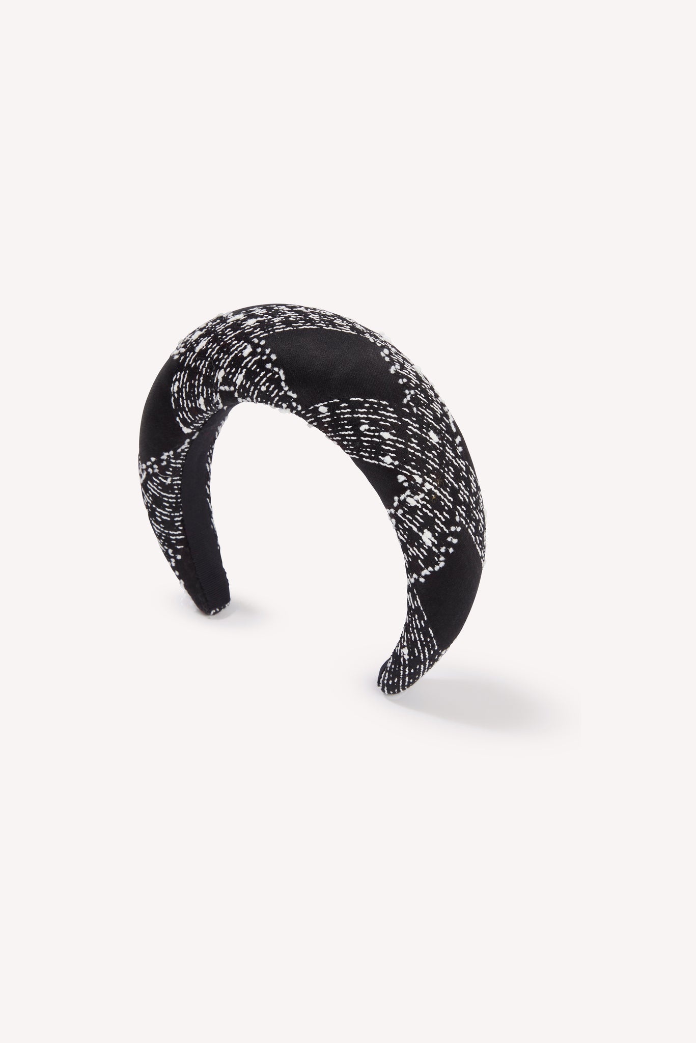 Charlotte Headband in Black Faded Check Headband