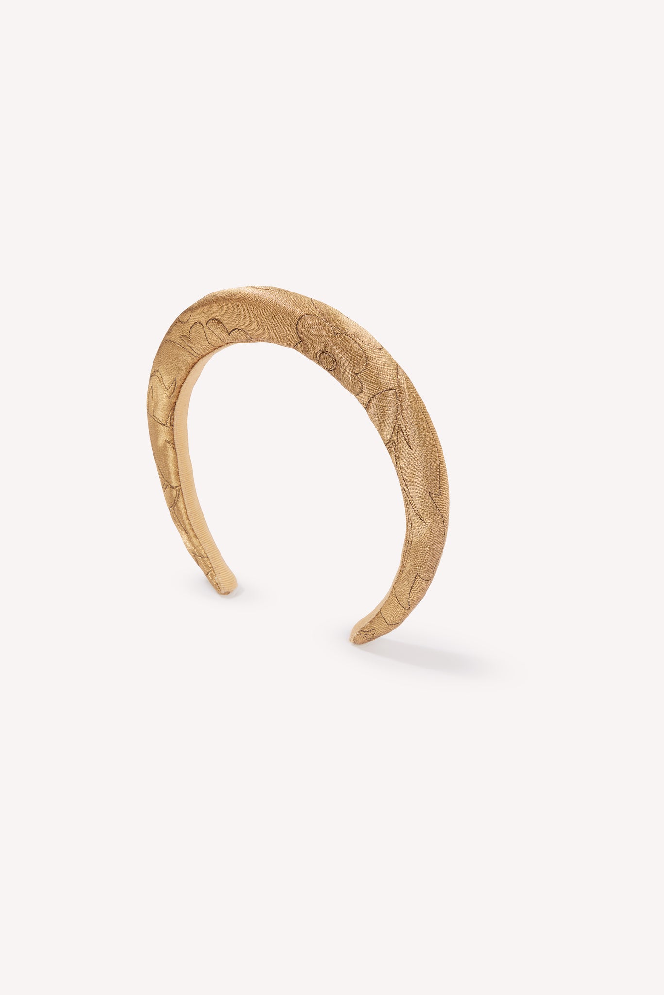Blenheim Headband in Gold Lurex Metallic Jacquard | Emilia Wickstead