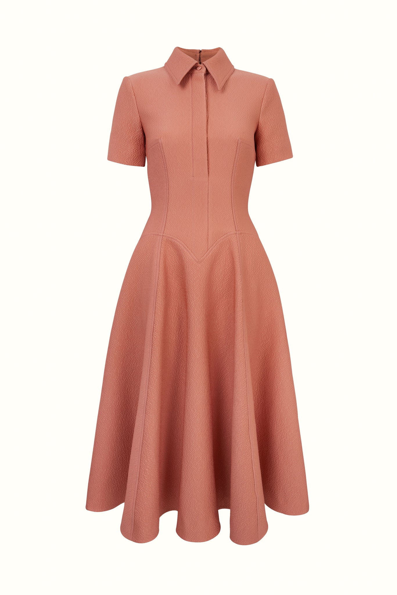 Jody Dress In Dust Pink Cloque | Emilia Wickstead