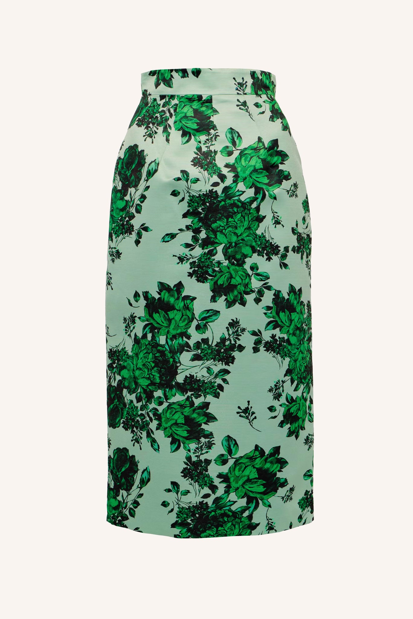 Warehouse verity floral midi skirt outlet green