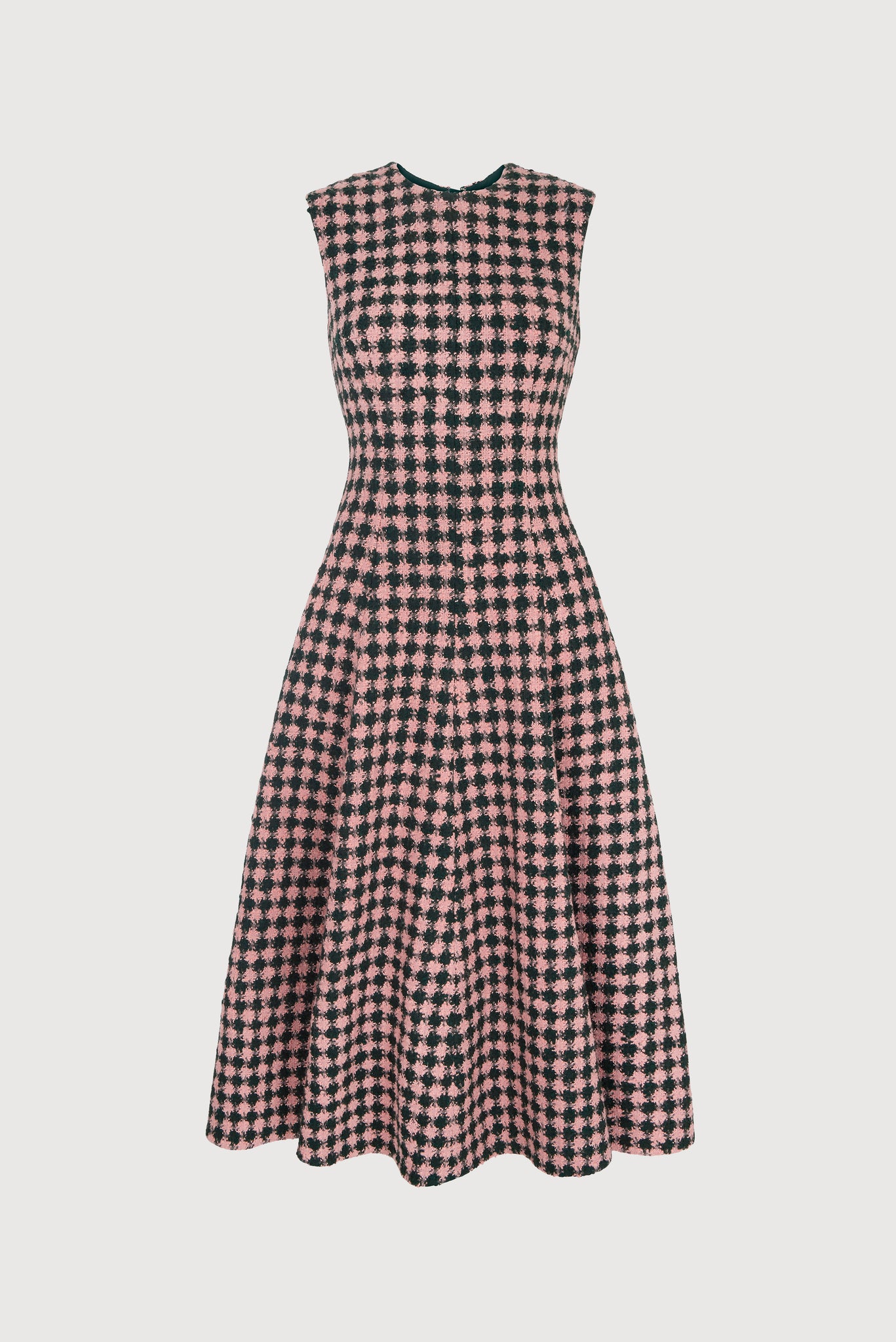 Mara Green & Pink Houndstooth Boucle Dress | Emilia Wickstead Mara Green & Pink Houndstooth Boucle Dress | Emilia Wickstead