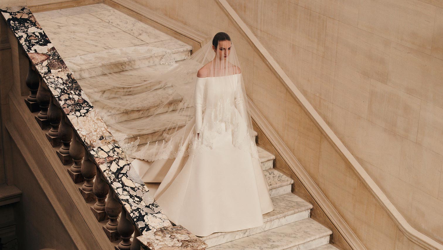 Emilia Wickstead Bridal Collection - Off Shoulder Bridal Dress