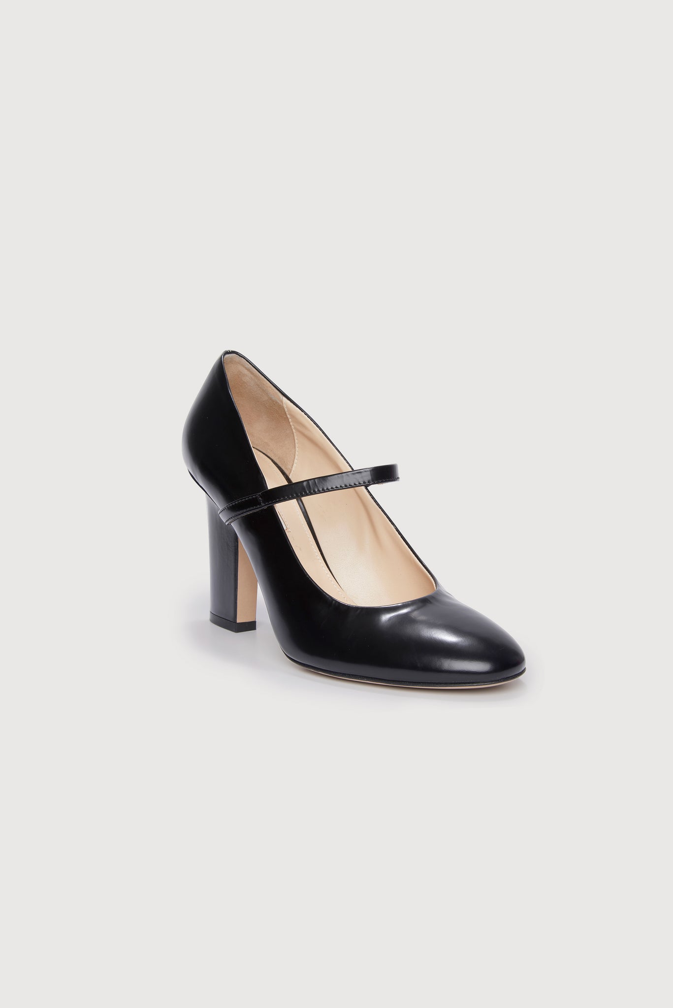 Orelia Black Leather Mary-Jane Shoes | Emilia Wickstead