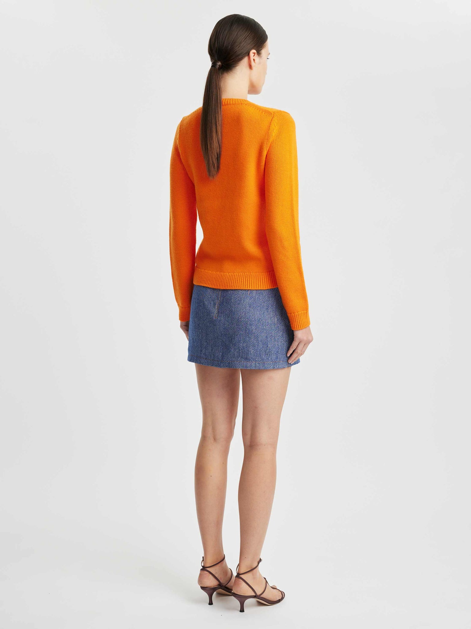 Pace Orange Knitted Jumper | Emilia Wickstead