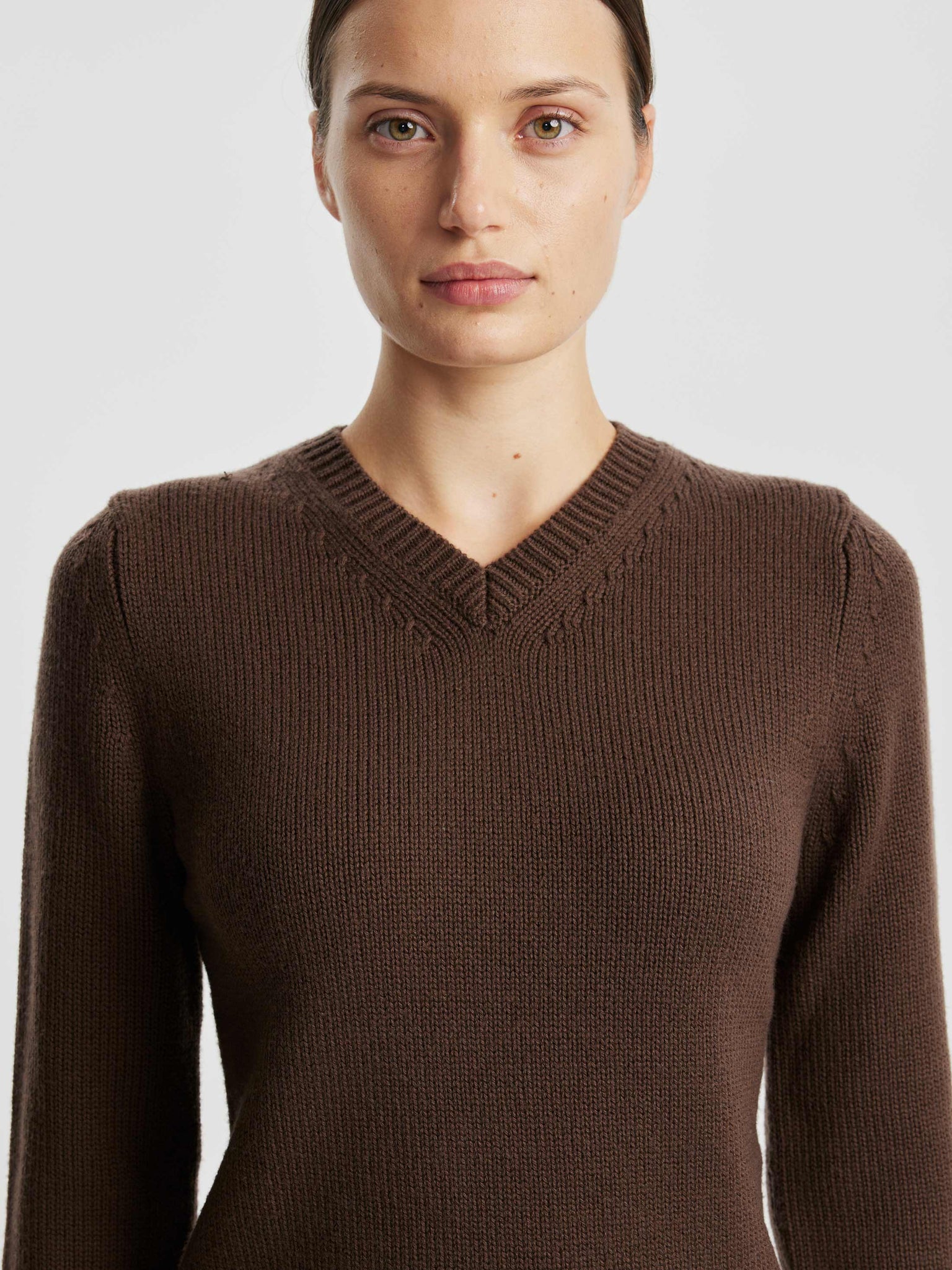 Pace Brown Knitted Jumper | Emilia Wickstead