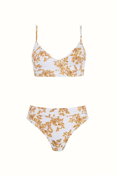 Dielle Mustard Vintage Rose Bikini | Emilia Wickstead X
