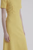 Eman Dress In Custard Yellow Double Crepe - Emilia Wickstead