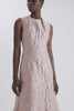 Kissa Dress In Pink Graphic Rose Jacquard - Emilia Wickstead