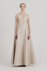 Colbie Gown in Beige And Silver Jacquard Tweed | Emilia Wickstead