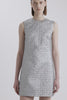 Emmy Dress In Silver Metallic Seersucker | Emilia Wickstead