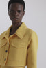 Nachele Jacket In Custard Yellow Double Crepe | Emilia Wickstead