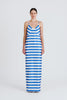 Faith Dress In Blue Stripe Twill | Emilia Wickstead