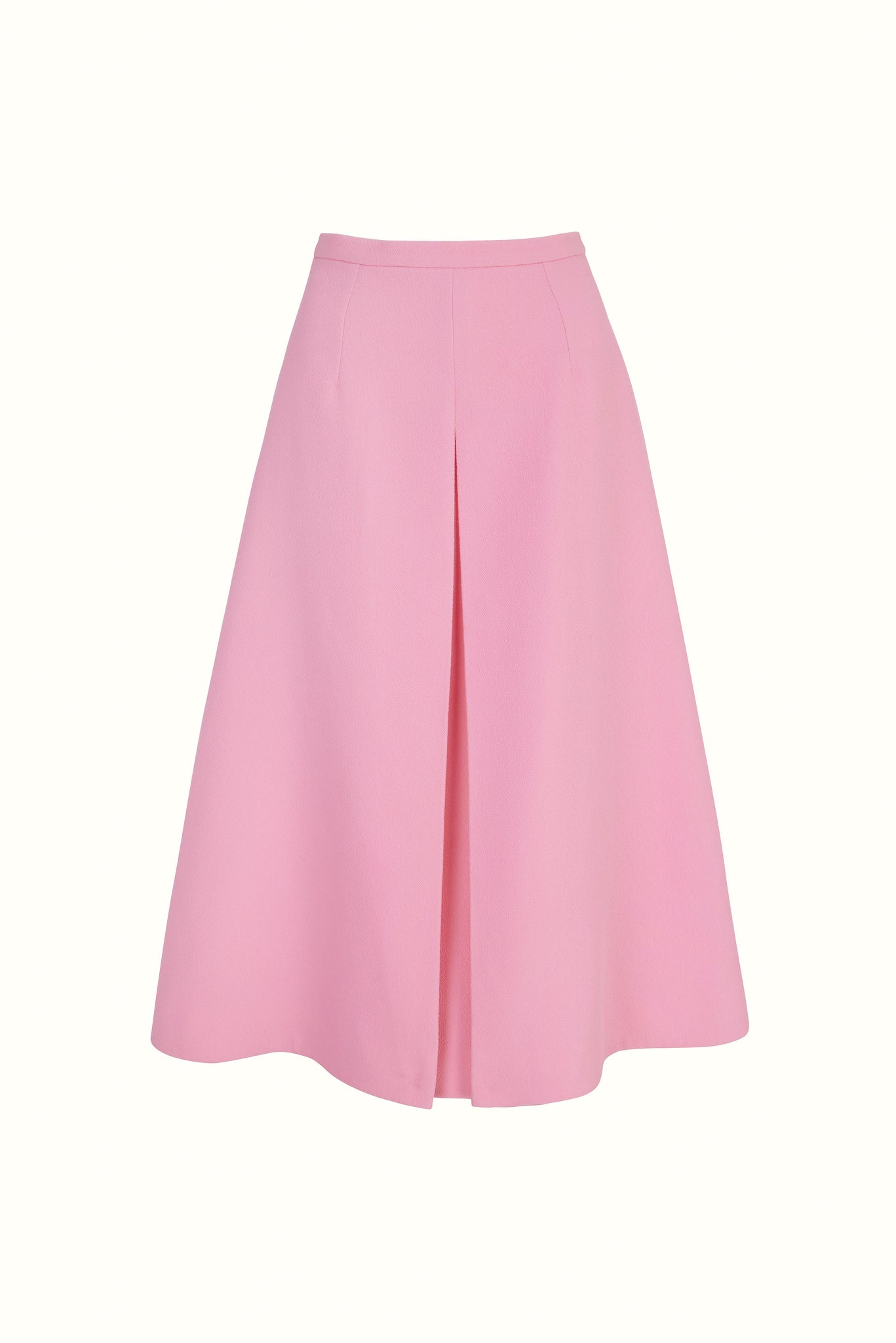 Sato A-Line Inverted Pleat Skirt In Pink Double Crepe | Emilia Wickstead