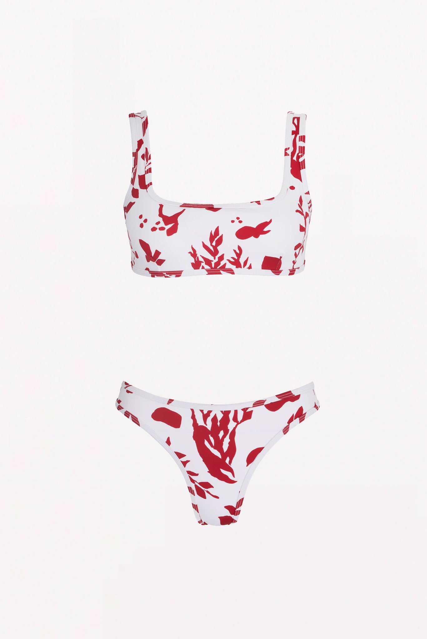 Beatrix Orange Seascape Print Bikini Emilia Wickstead beatrix-orange-seascape-print-bikini-emilia-wickstead