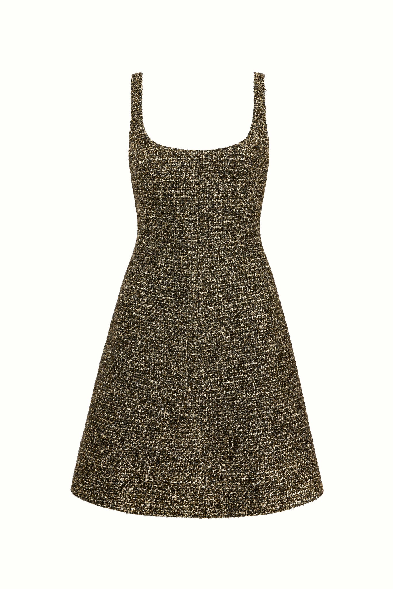 Talia Gold Disco Tweed Dress | Emilia Wickstead