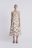 Ellison Dress | Yellow Floral Print Sleeveless Midi Dress | Emilia Wickstead
