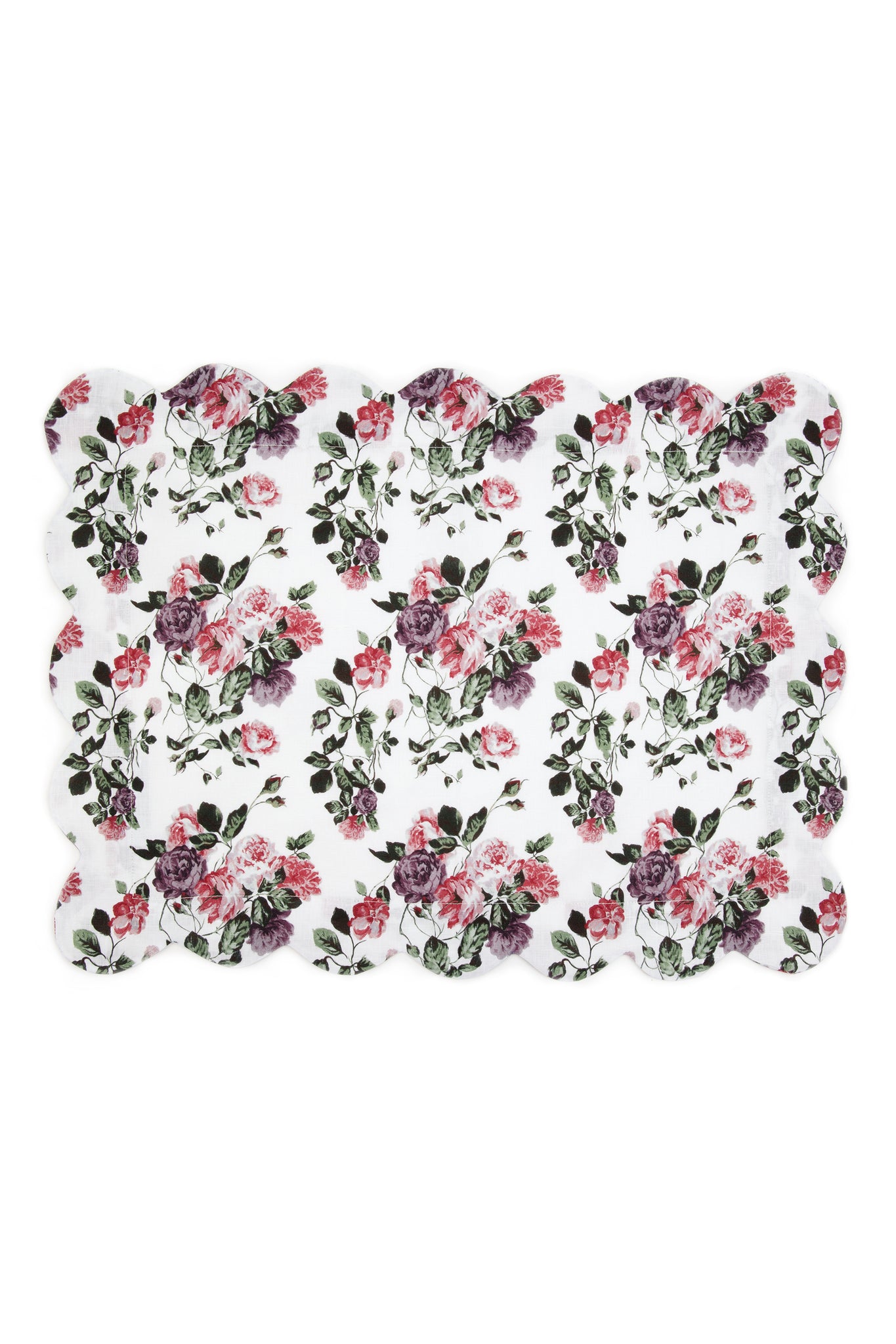 Set of 4 Printed Placemats| Floral Linen | Emilia Wickstead