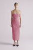Keeley Dress | Strapless Duchess Satin Dress in Antique Pink | Emilia Wickstead