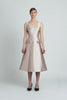 Petra Dress | Pink Metallic Fit and Flare Dress | Emilia Wickstead
