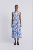 Chelsea Dress | Blue Floral Print Sleeveless Bibione Cotton Sun Dress | Emilia Wickstead