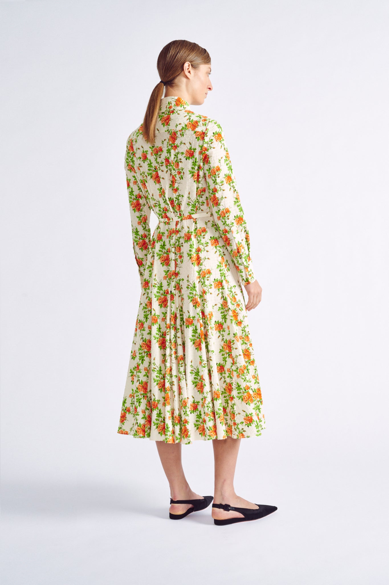 Marion Dress | Floral Shirt Dress in Bibiano Cotton | Emilia Wickstead