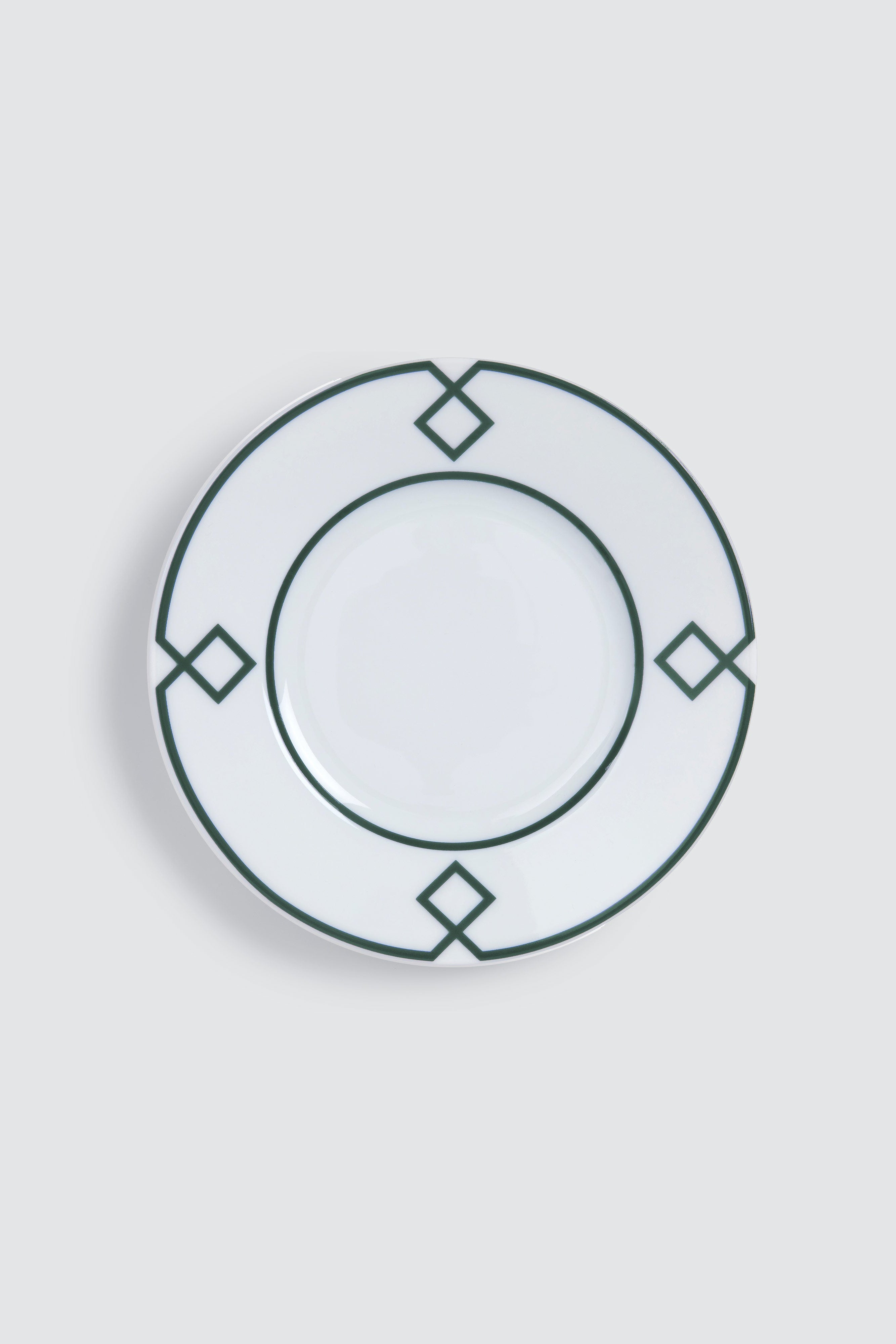 Naples Bread Plate Geometric Border