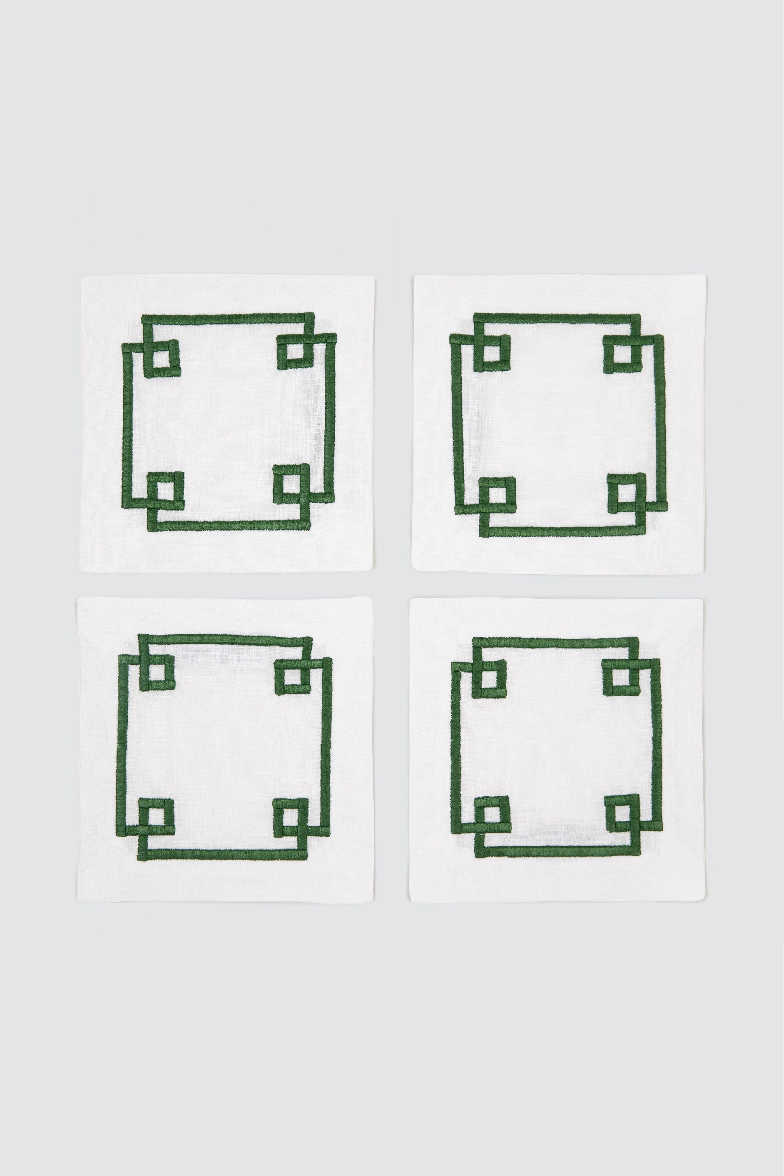 Set 4 Signature Cocktail Napkins