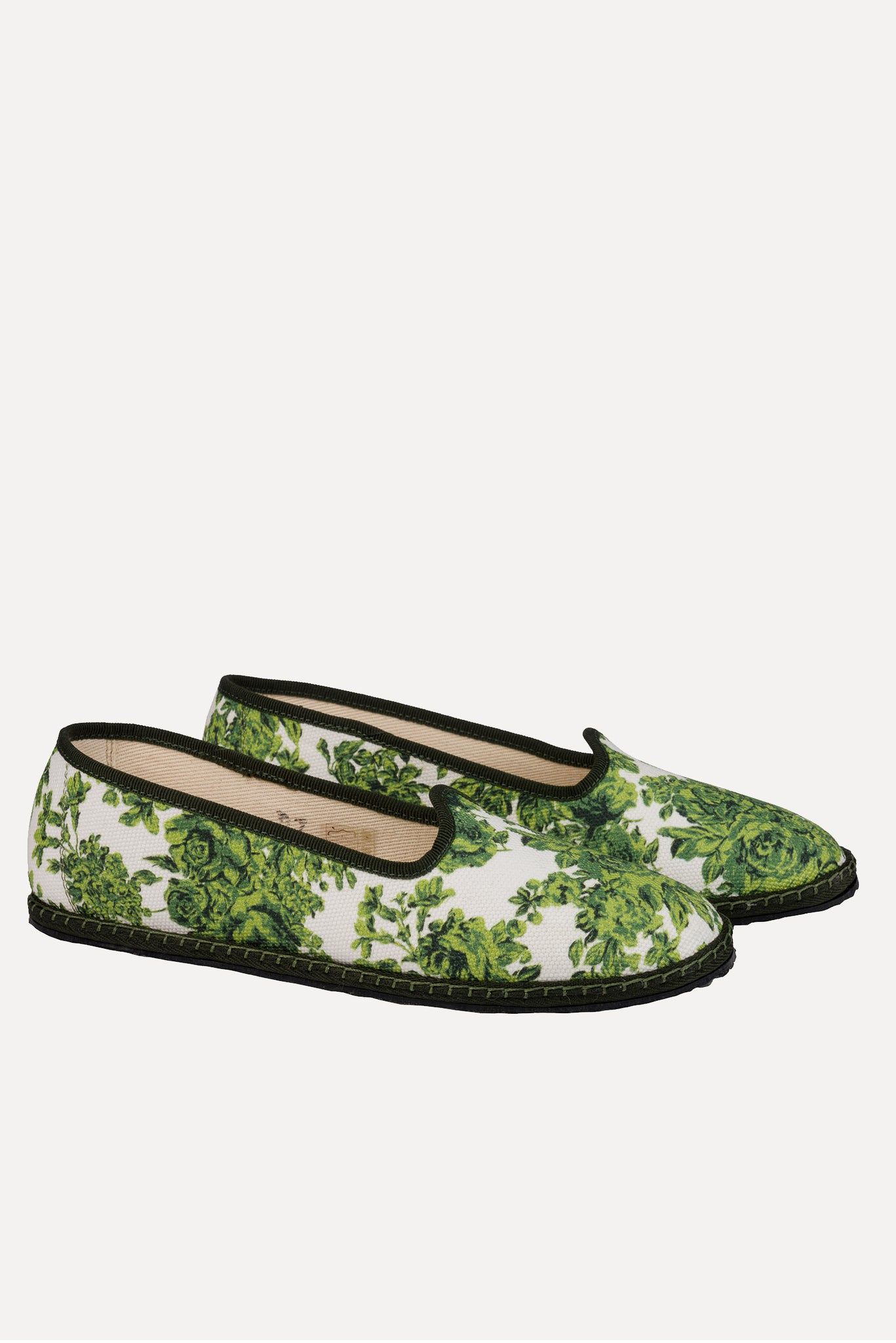 Classic Shoe | Emilia Wickstead x Vibi Venezia Green Rose Garden Print Shoe | Emilia Wickstead