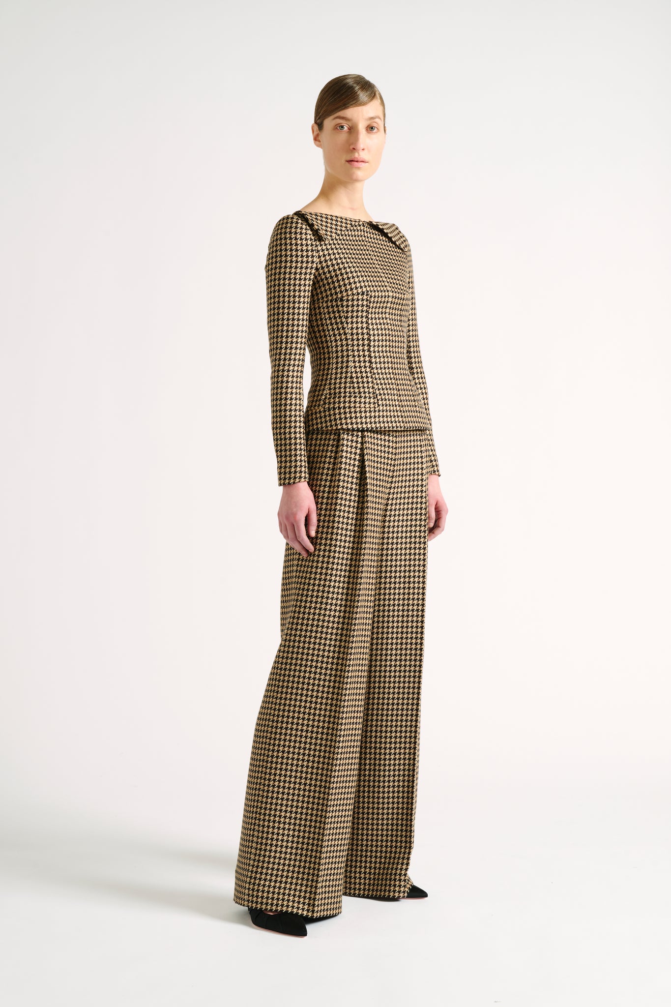 Rye Top | Shetland Merino Wool Tailored Top | Emilia Wickstead