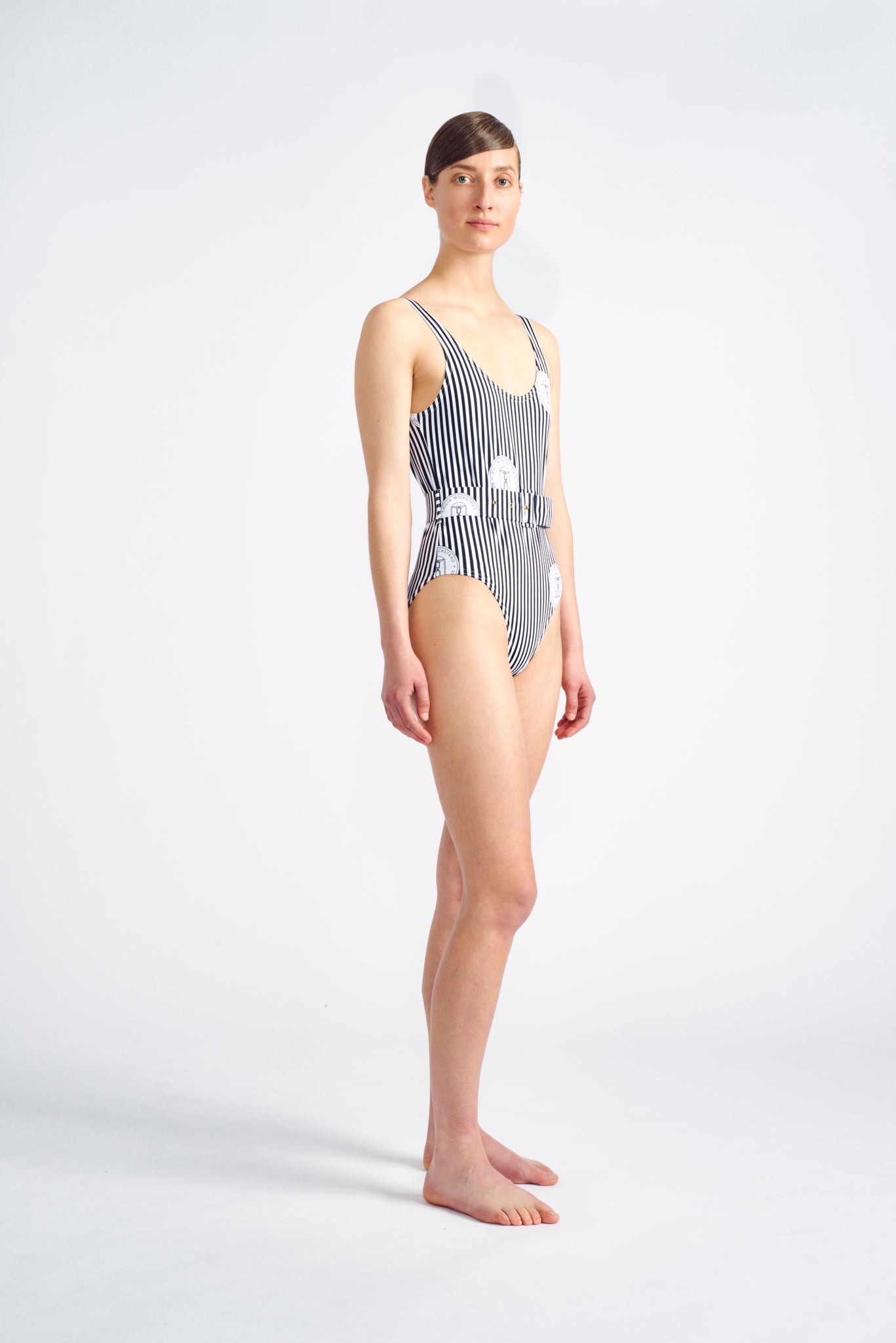 Jenny Swimsuit| Sirenuse Monogram Jersey | Emilia Wickstead