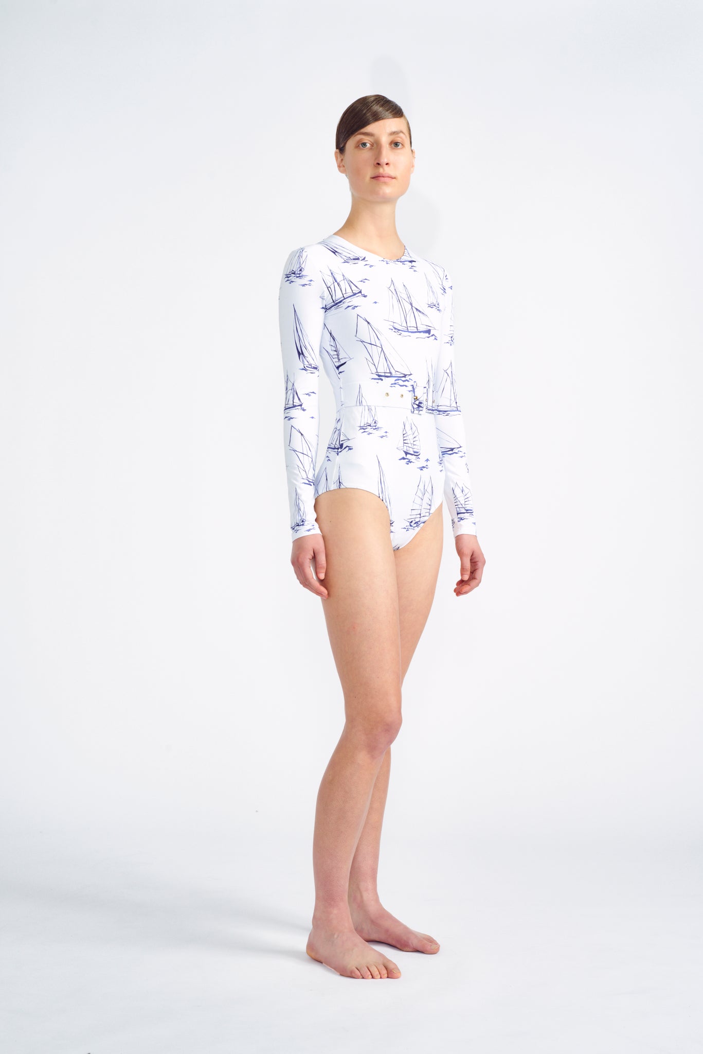 Noor Swimsuit| Blue Boats Jersey | Emilia Wickstead