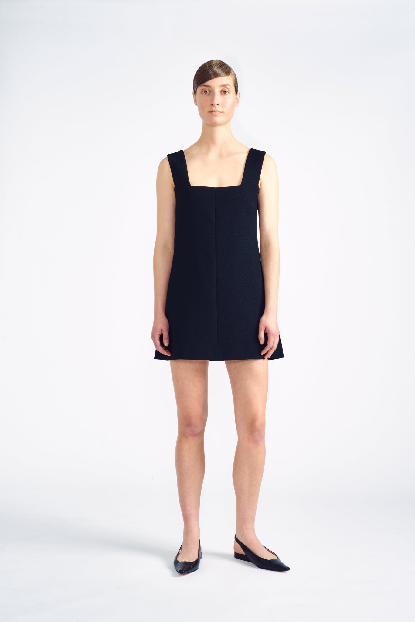 Analiese Top | Black Sleeveless Tunic Dress Top | Emilia Wickstead